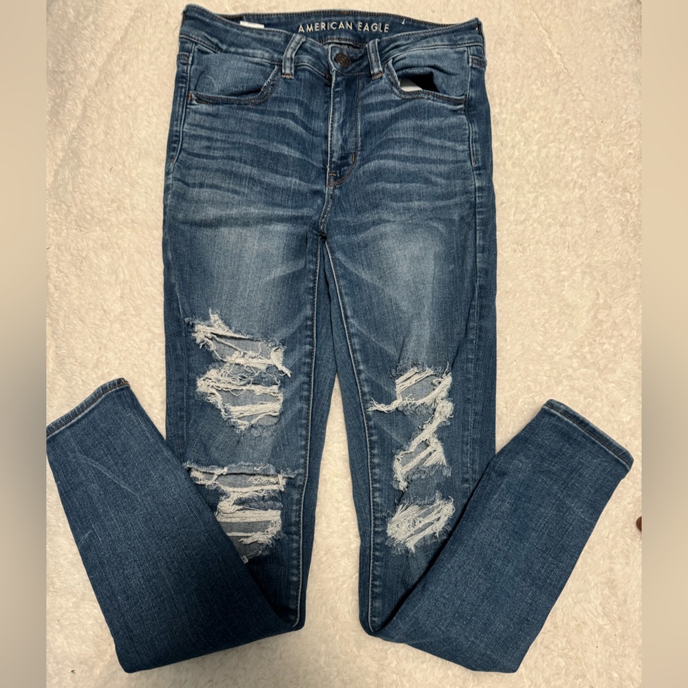 American Eagle High Rise Jegging (Size 8 Long)